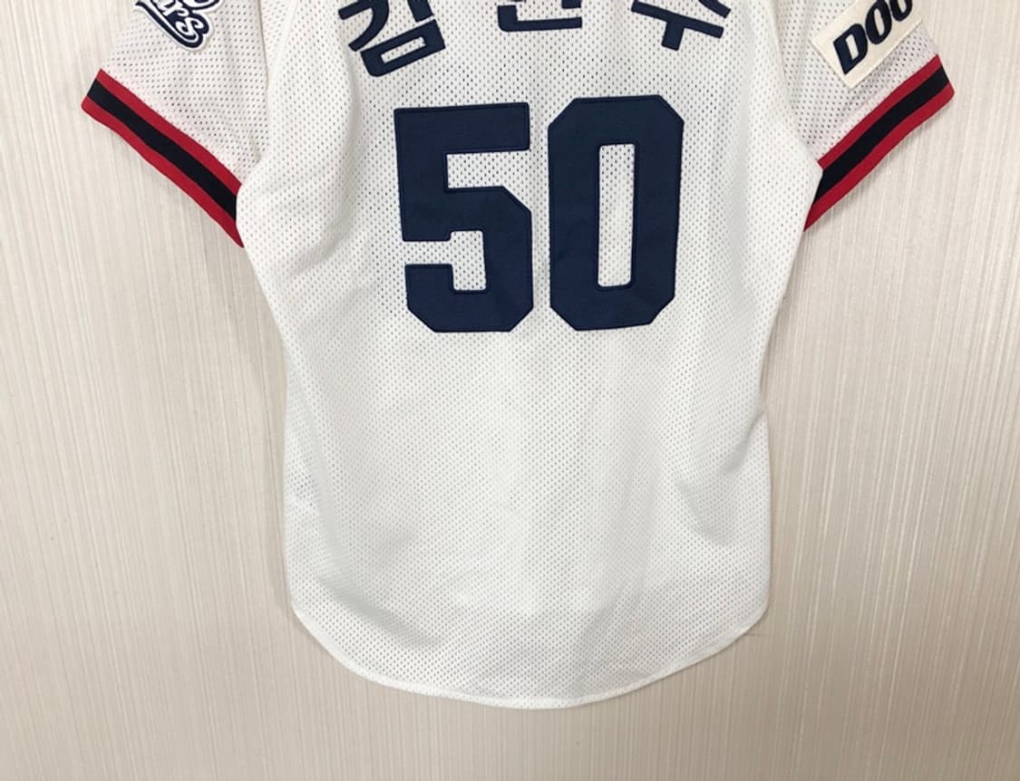 KBO 위팬 두산베어스 올드 홈유니폼/져지 85 #50 김현수 상품이미지10