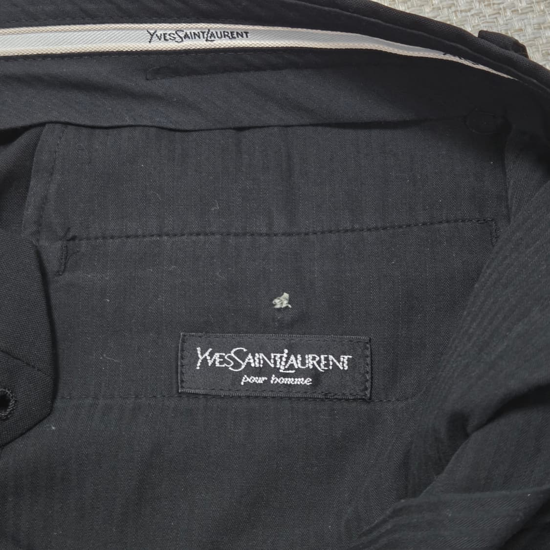 YSL 입생로랑 빈티지 블랙 슬랙스 정장바지 상품이미지5