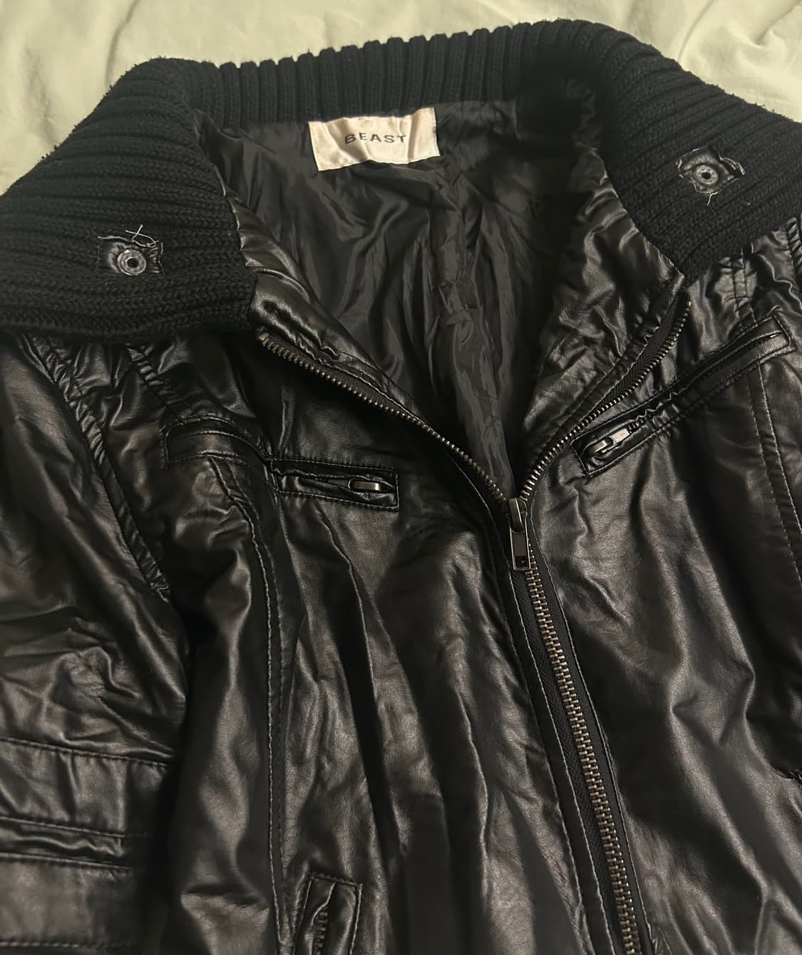 락시크 락펑크 펑크 레더 자켓 상품이미지3