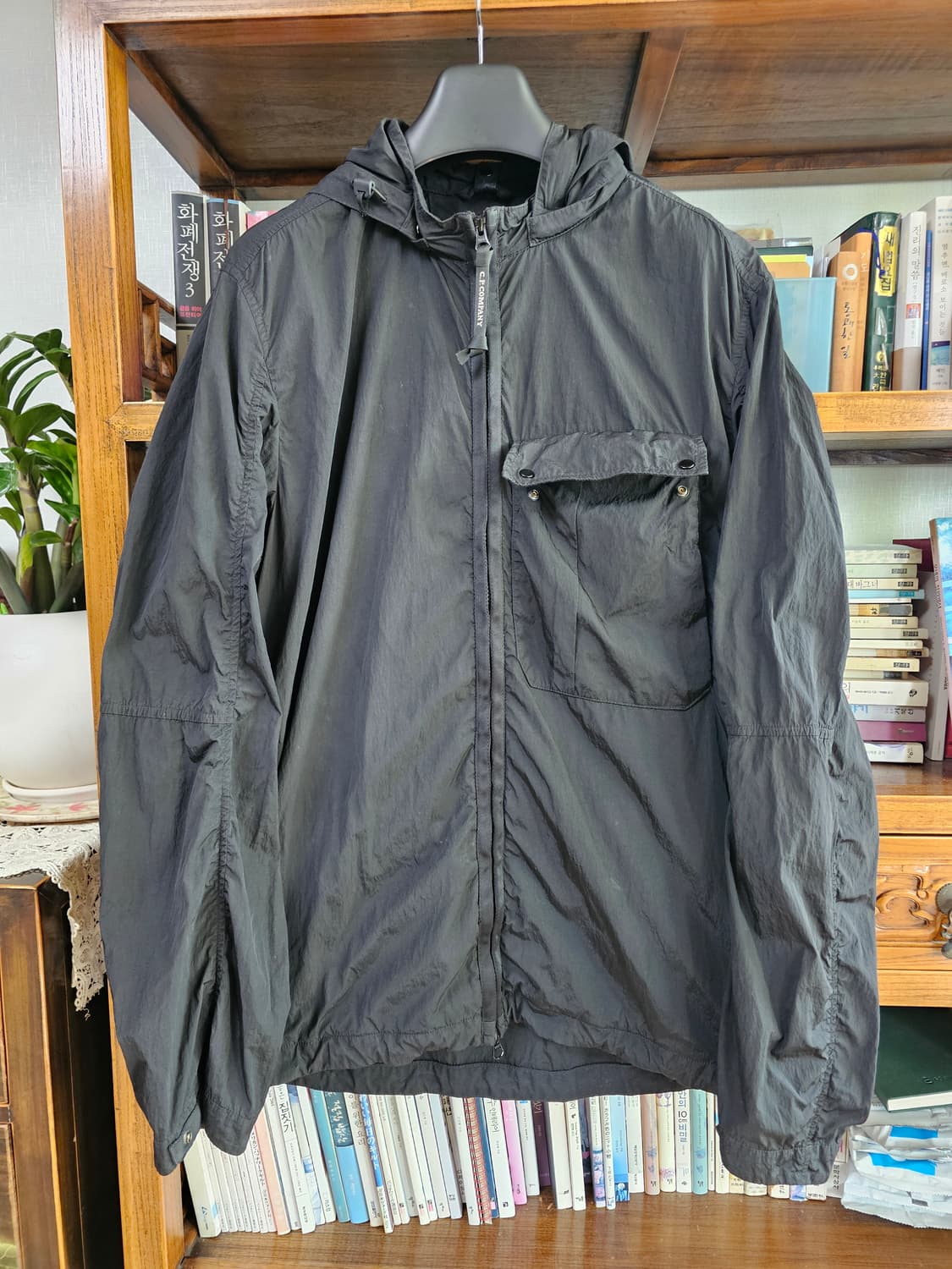 xxl 나일론 씨피 CP컴퍼니 고글 나일론 바람막이 자켓 블 상품이미지1