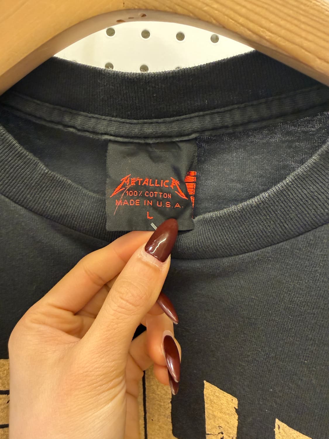 빈티지 메탈리카 Flaming Skull 반팔 티셔츠 U1599 상품이미지5