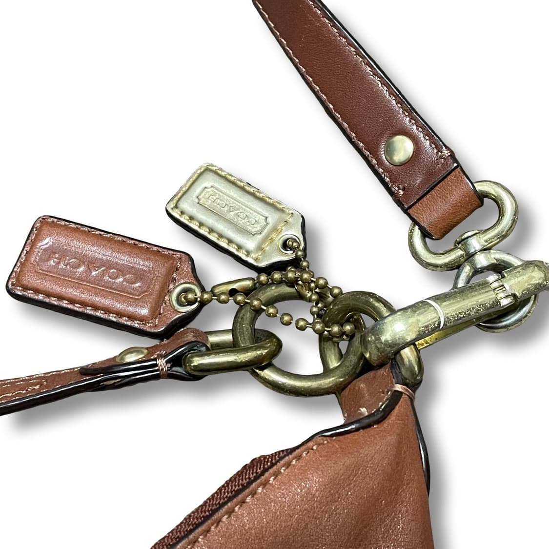 코치 빈티지 레더 숄더백 핸드백 브라운 상품이미지3