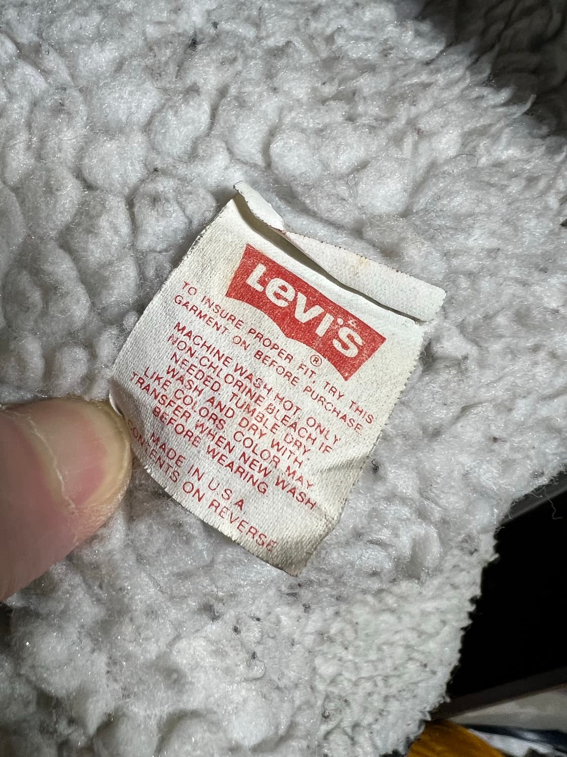 80s 리바이스 쉐르파 흑청 자켓 상품이미지9