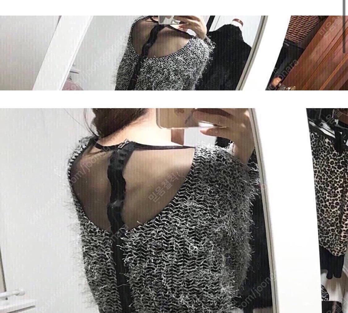 55~66 백오픈 망사 뒷지퍼 원피스/새거수준/섹시백 상품이미지2