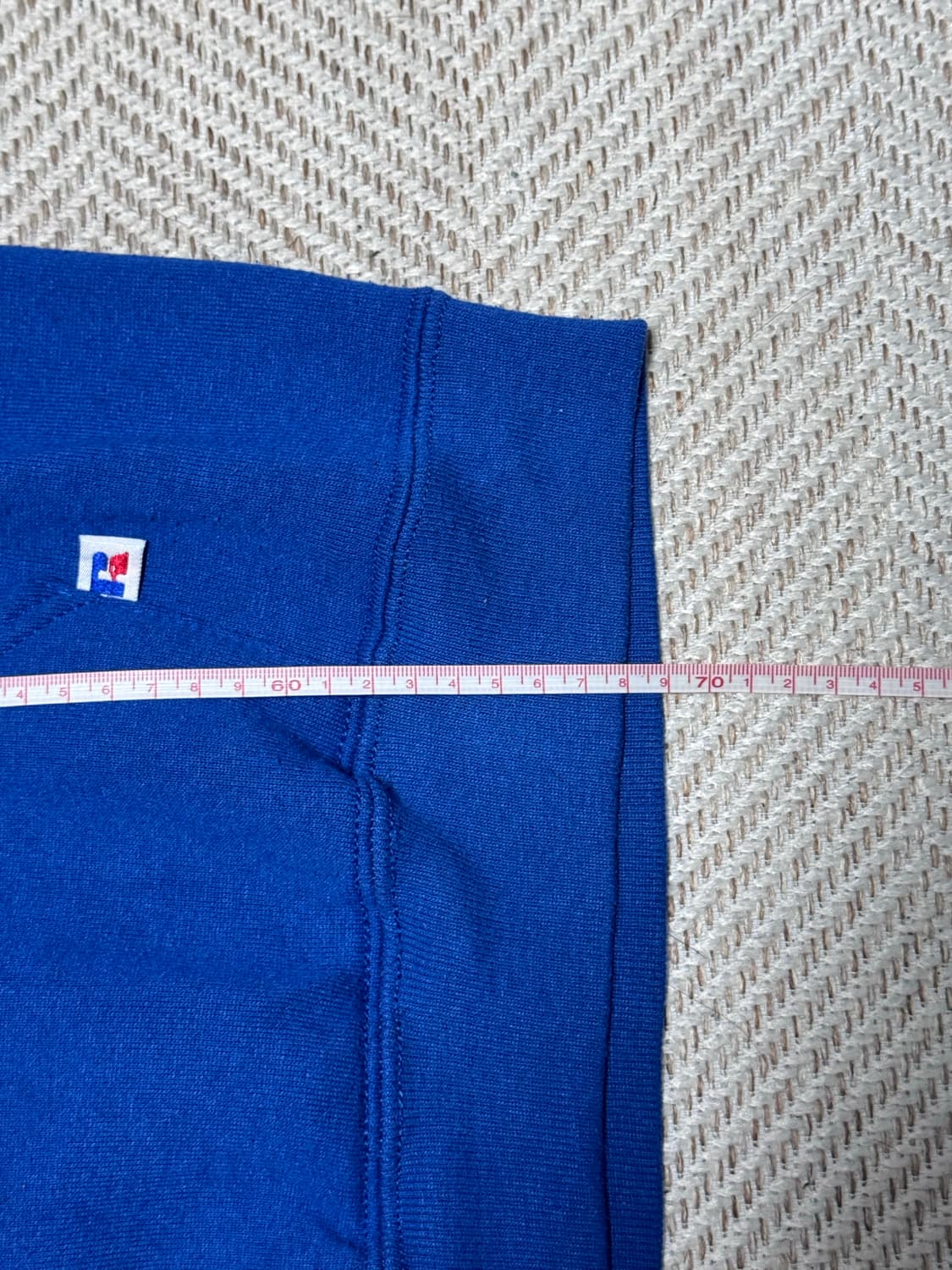 (L)90s Russell Athletic 러셀 애슬레틱 블루 후드 상품이미지4