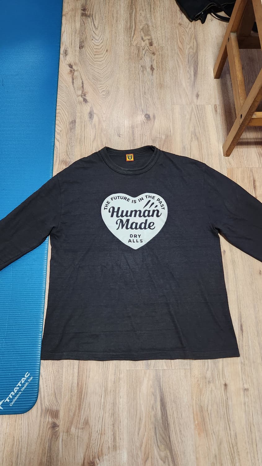 [XXL] 휴먼메이드 롱슬리브 긴팔 쭉티 블랙 검정 크림 구매 상품이미지5