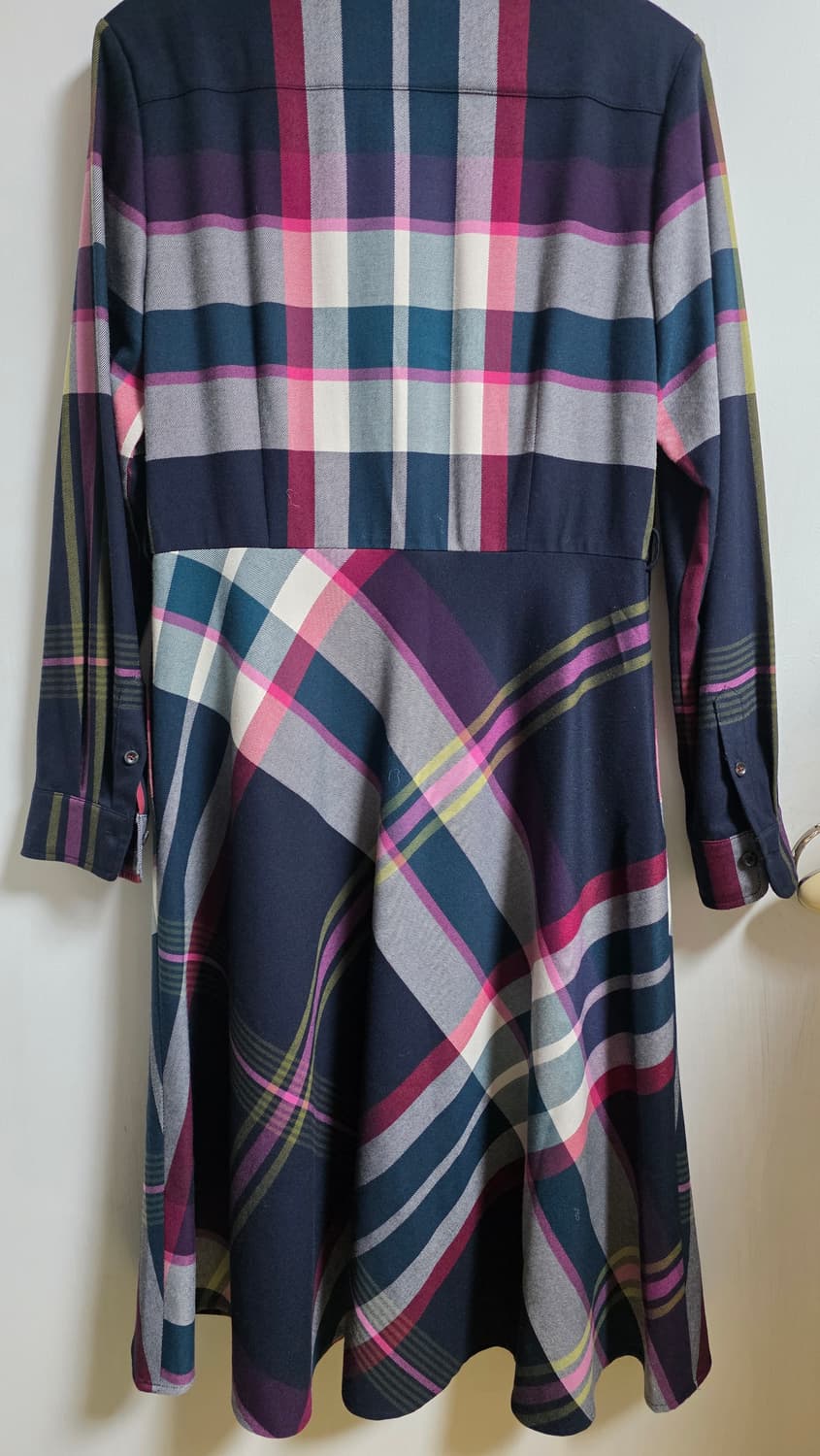 새상품) 헤지스 네이비체크 셔츠원피스 90(55사이즈) 상품이미지7