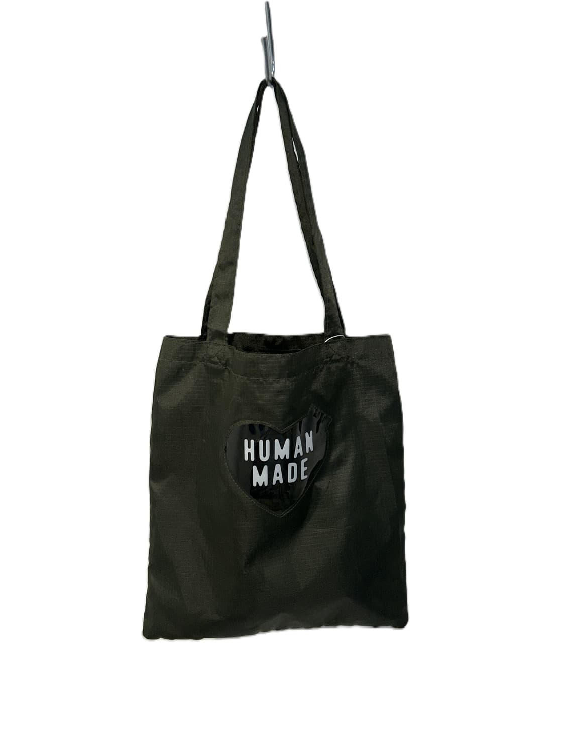 휴먼 메이드 하트 로고 토트백 올리브 드랩 상품이미지1