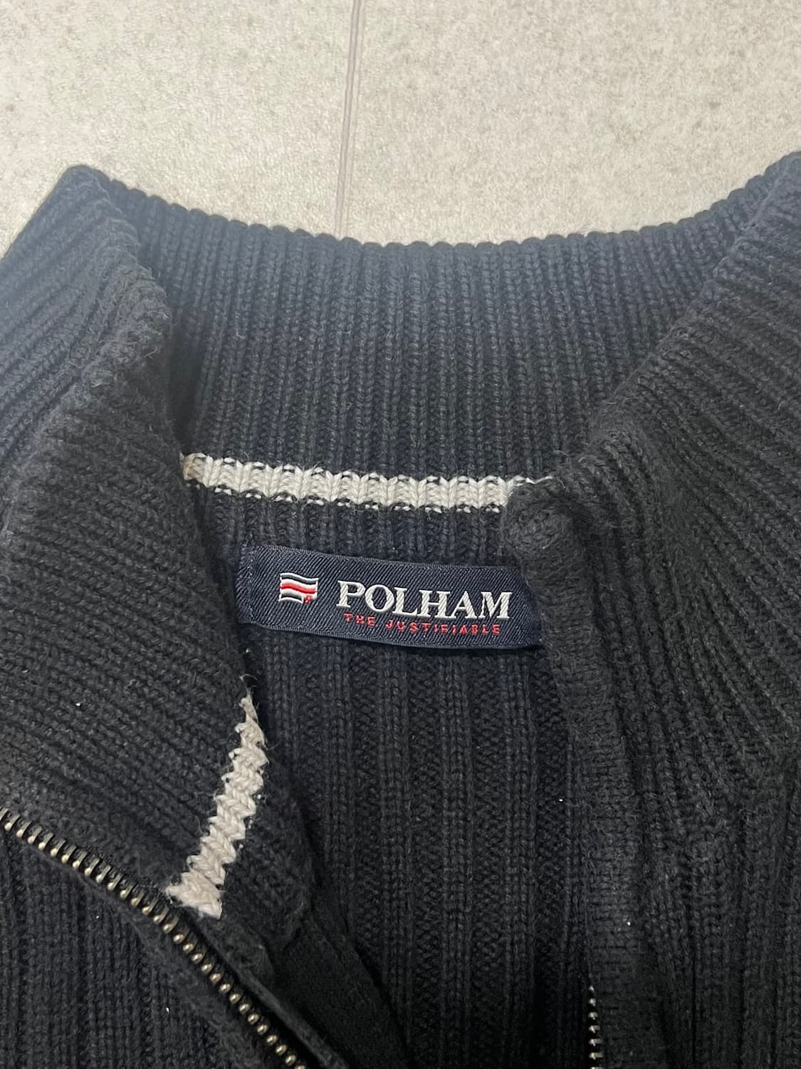 폴햄 니트집업 상품이미지3