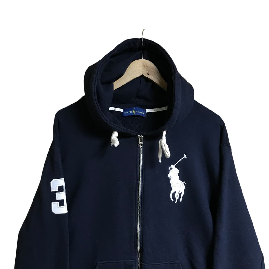 폴로 빅포니 네이비 후드집업 상품이미지2