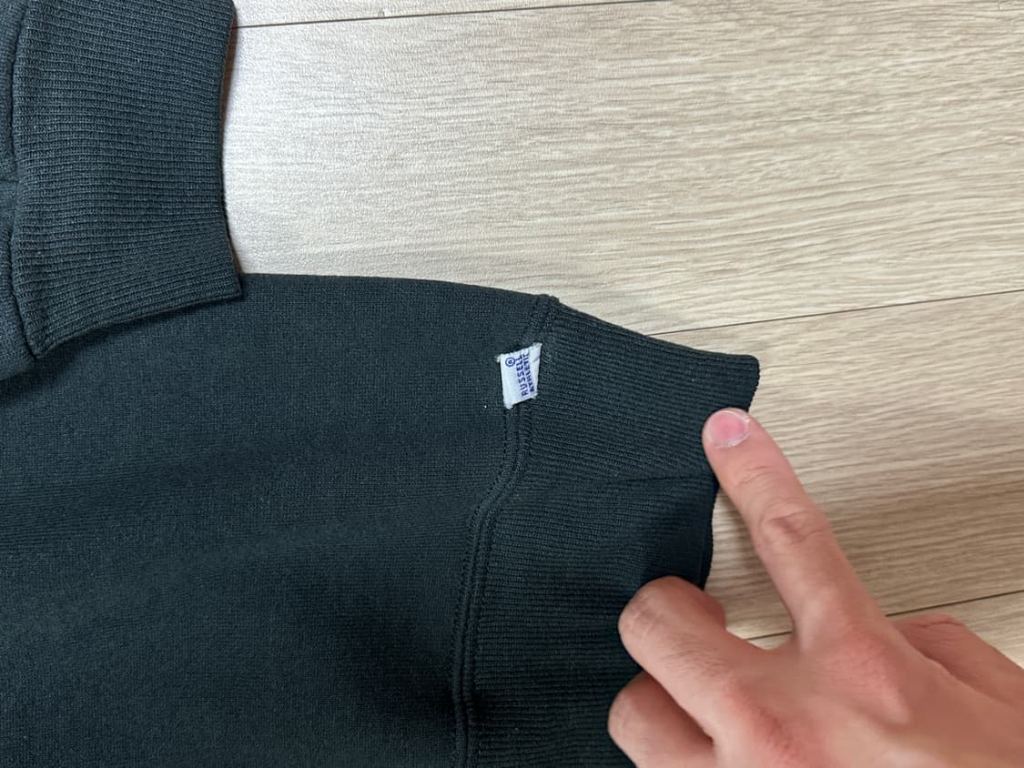 90s 러셀 스웻셔츠 블랙 (2XL)  상품이미지5