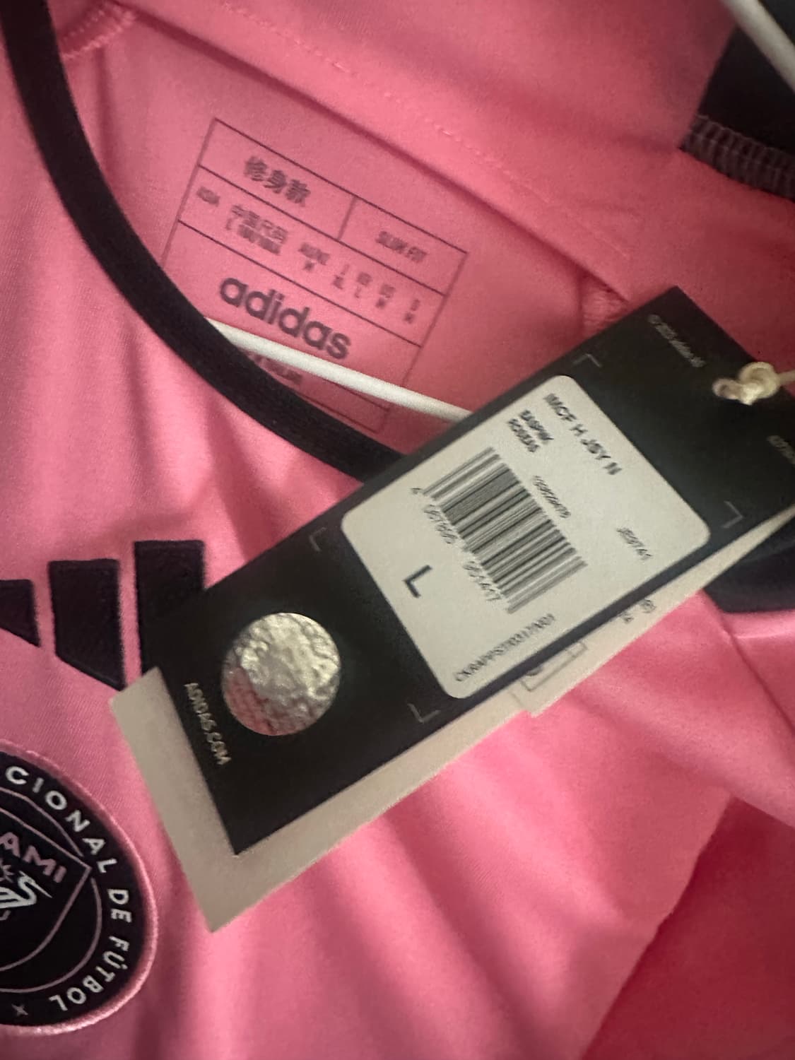 [새제품]아디다스 인터 마이애미 홈 저지 메시 L (정가 14.9만) 상품이미지8