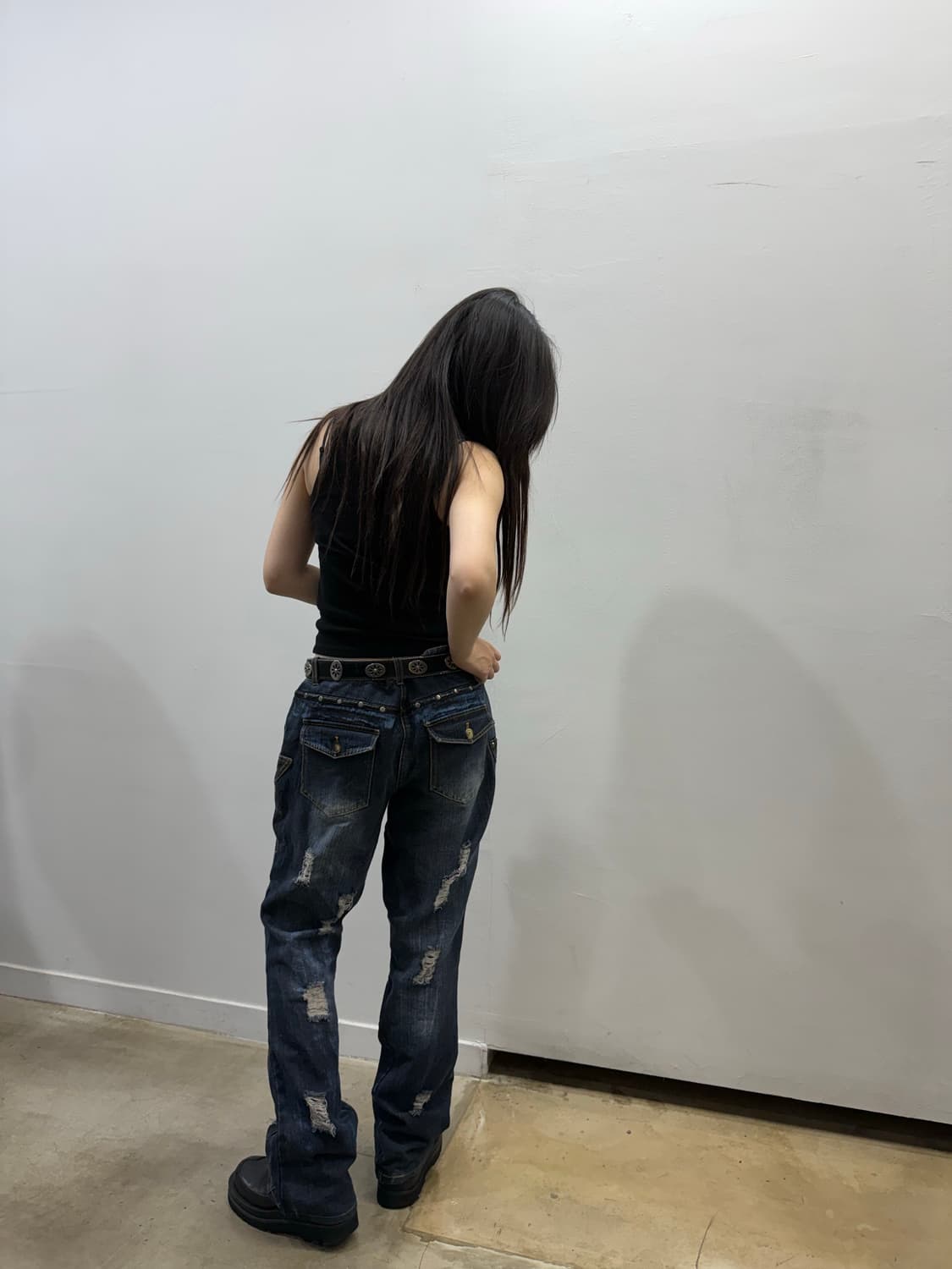 섹스팟리벤지 그런지 펑크 데님 팬츠 상품이미지8