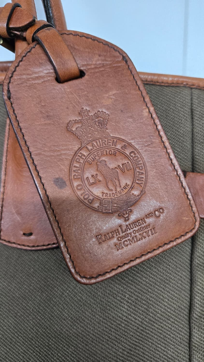 폴로 랄프로렌 빈티지 캔버스레더 토트백 상품이미지2