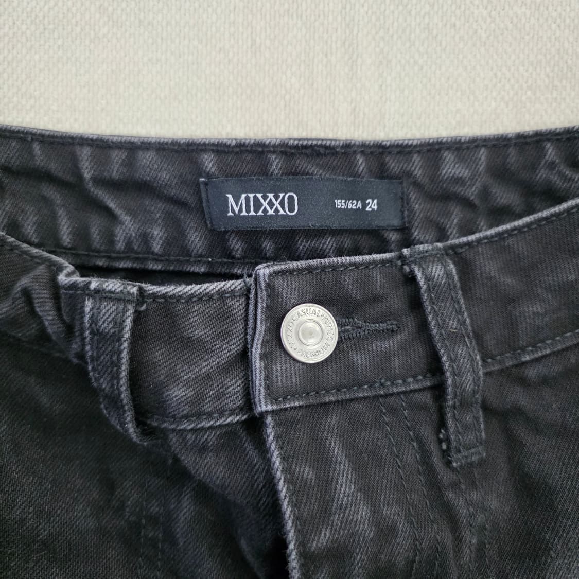 [24] 미쏘 흑청 데님 카고 팬츠 0219J 상품이미지2