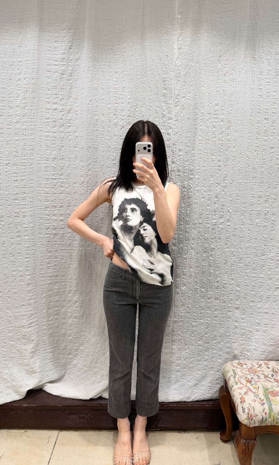 burberry black denim capri 상품이미지4