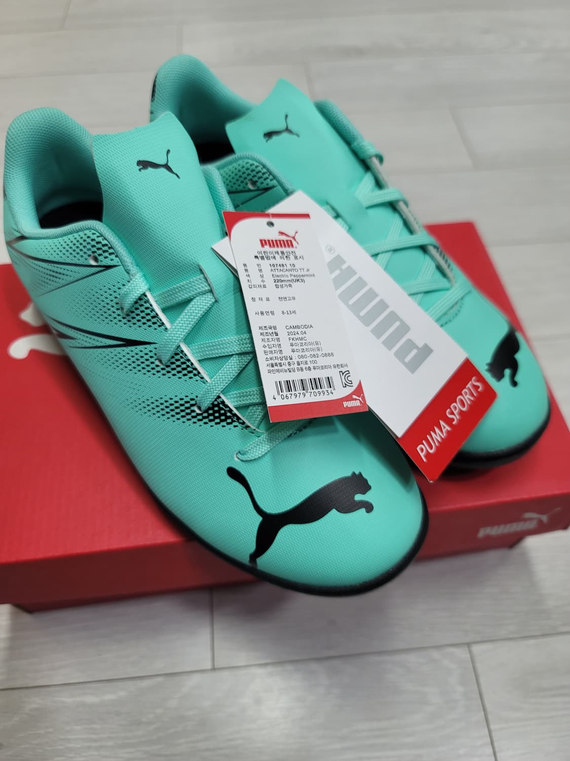 (220)푸마 풋살화 아타칸토 FG/AG Jr.[대전 직거래도 가능] 상품이미지10