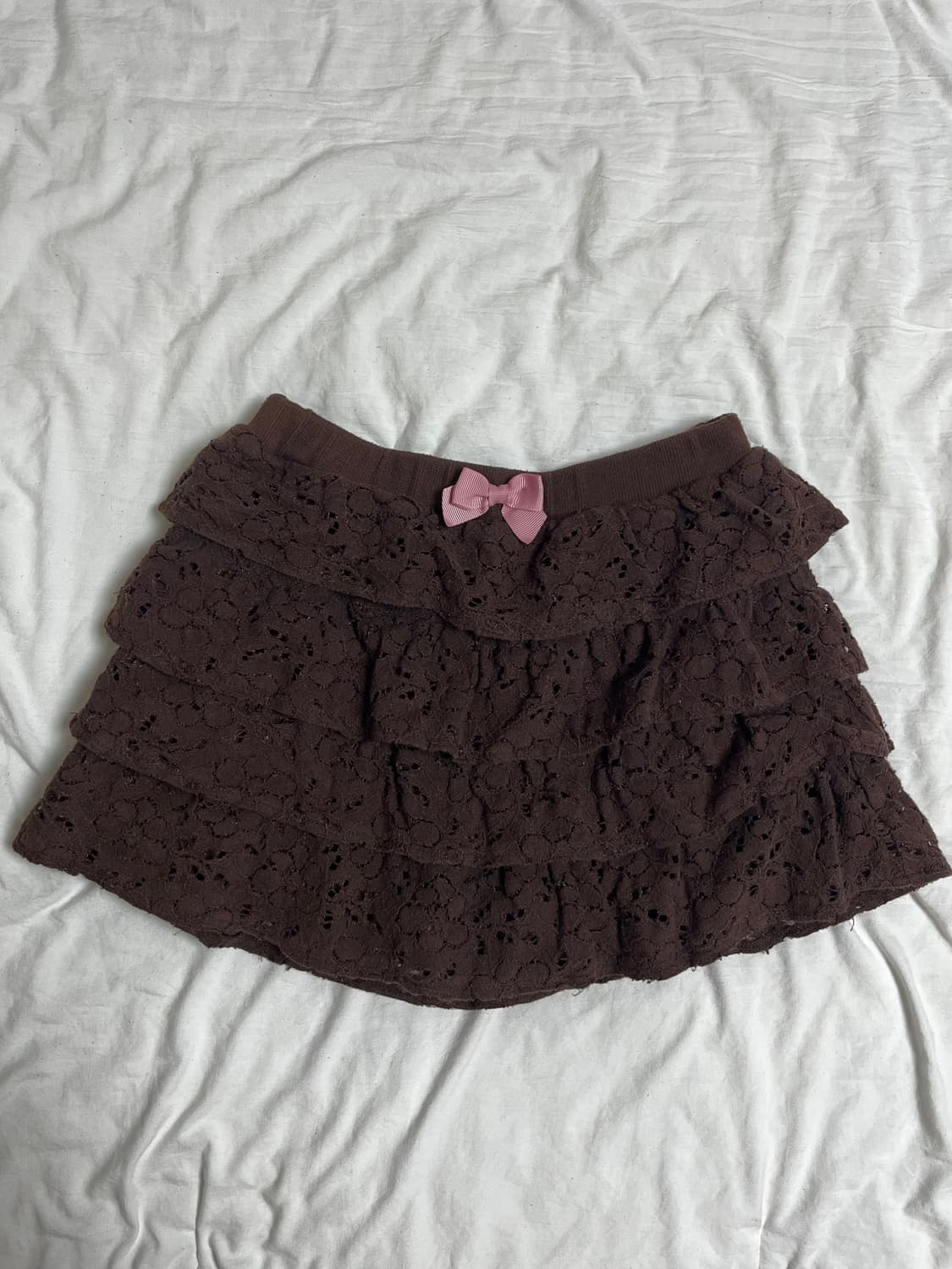 레이스 캉캉 초코 브라운 라떼갸루 큐롯 상품이미지1