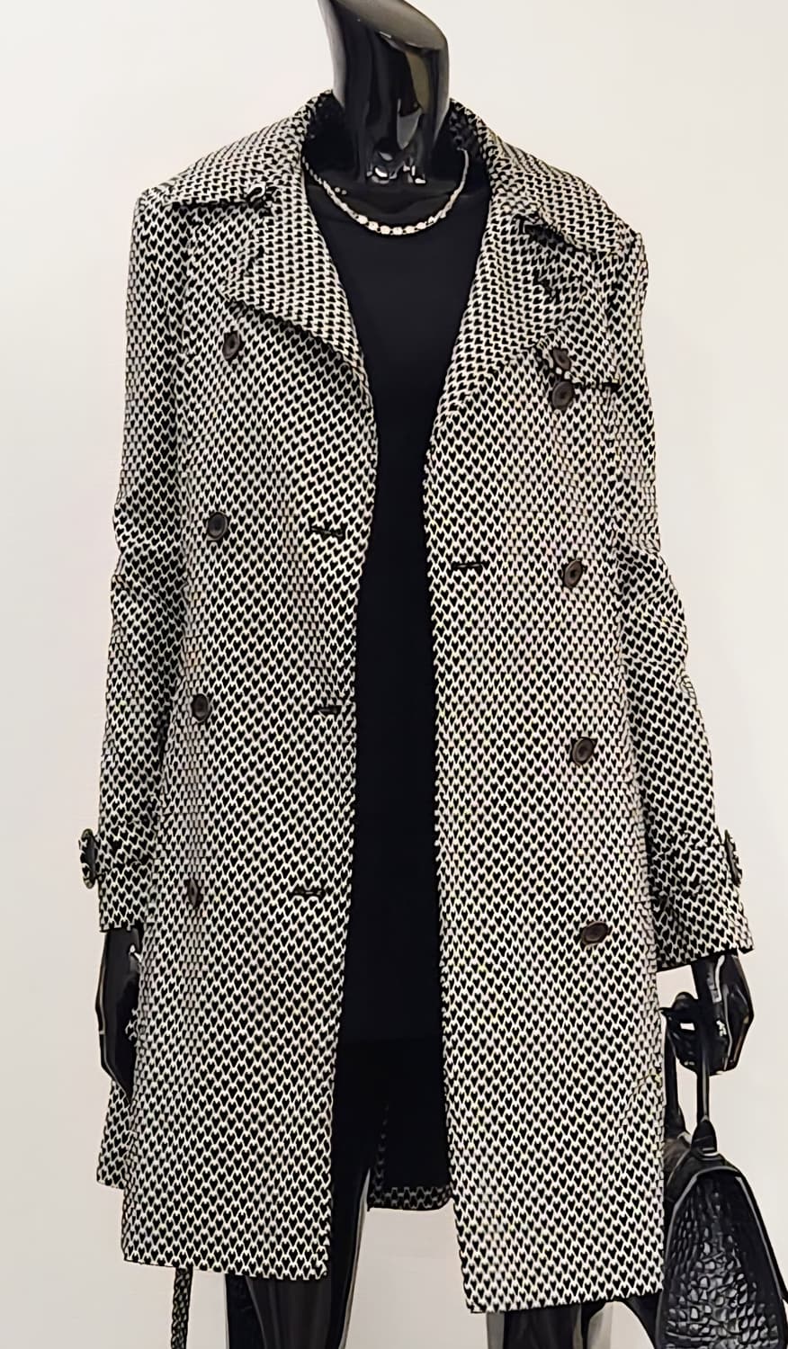 하트체크 트렌치코트  상품이미지2