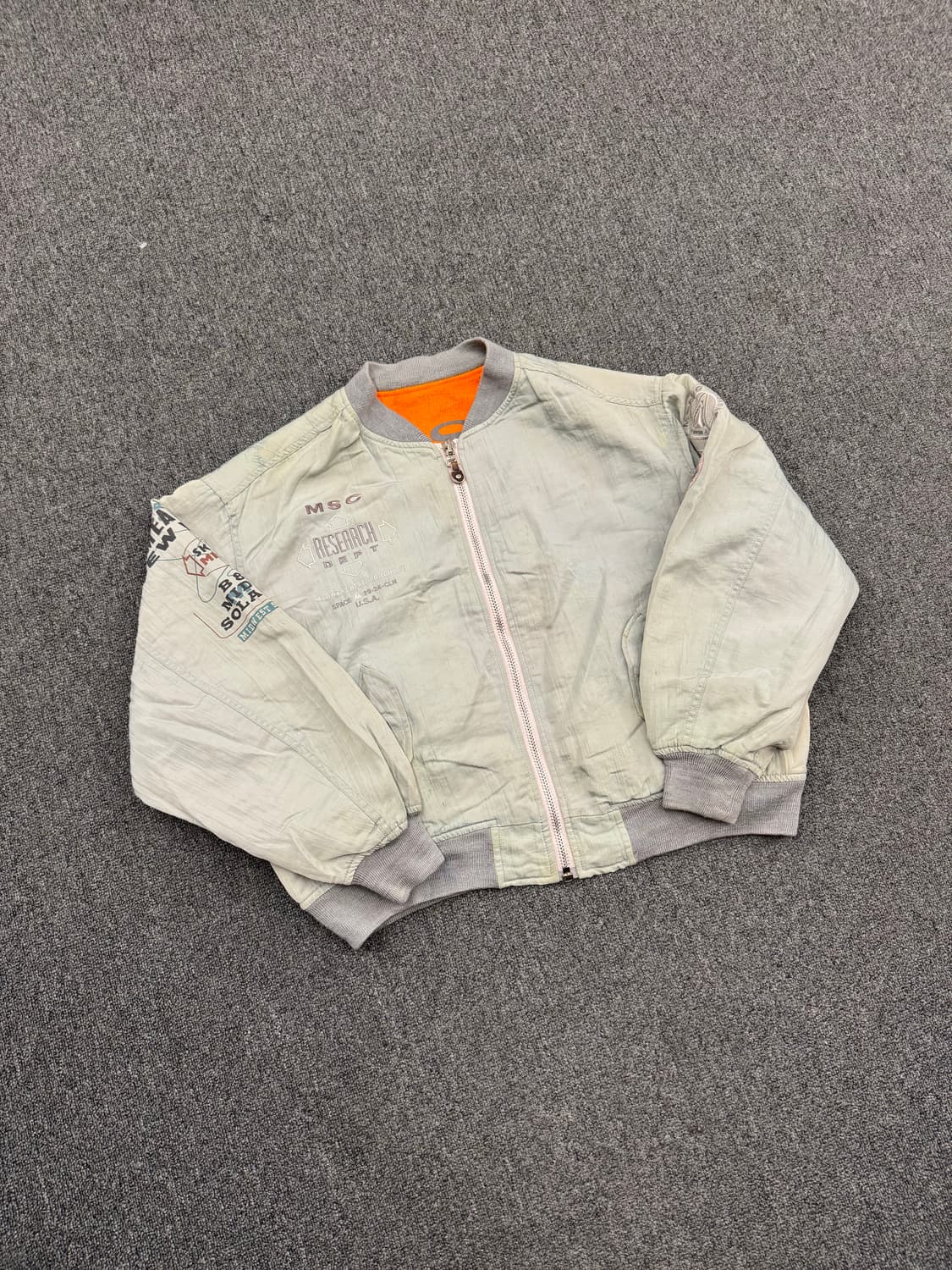 M.S.C 빈티지 자수 MA-1 항공점퍼 상품이미지1
