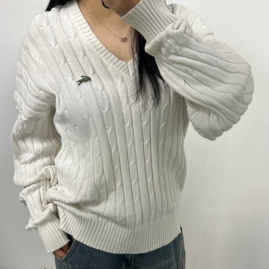 라코스테 브이넥 니트[1736] 상품이미지2