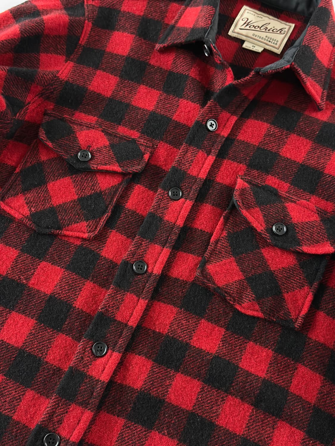 90s 빈티지 울리치 버팔로 체크 울 셔츠 상품이미지6