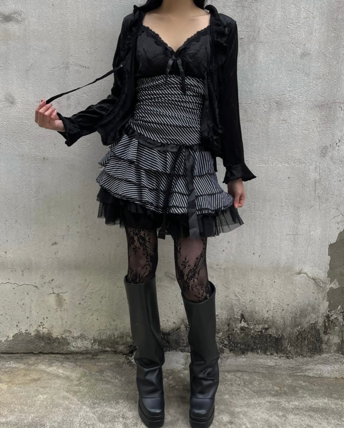 [Ketohouse] Gothic gyaru ribbon set 상품이미지1