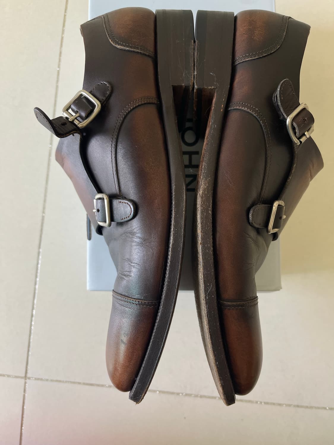 디스퀘어드2 투톤 몽크 스트랩 슈즈 42(270) 상품이미지4