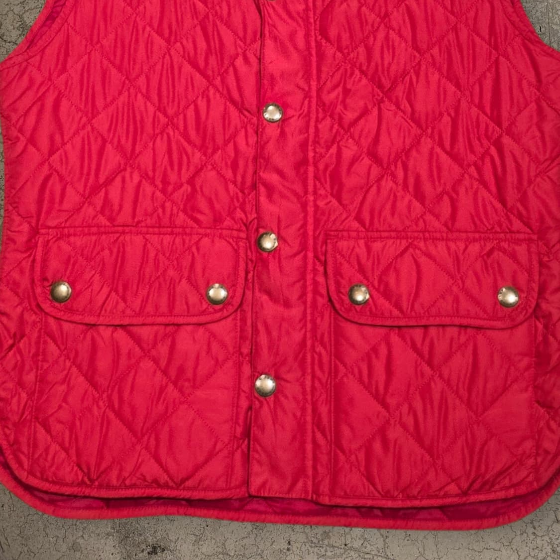 Barbour 레드 로워데일 퀼팅 베스트 상품이미지3