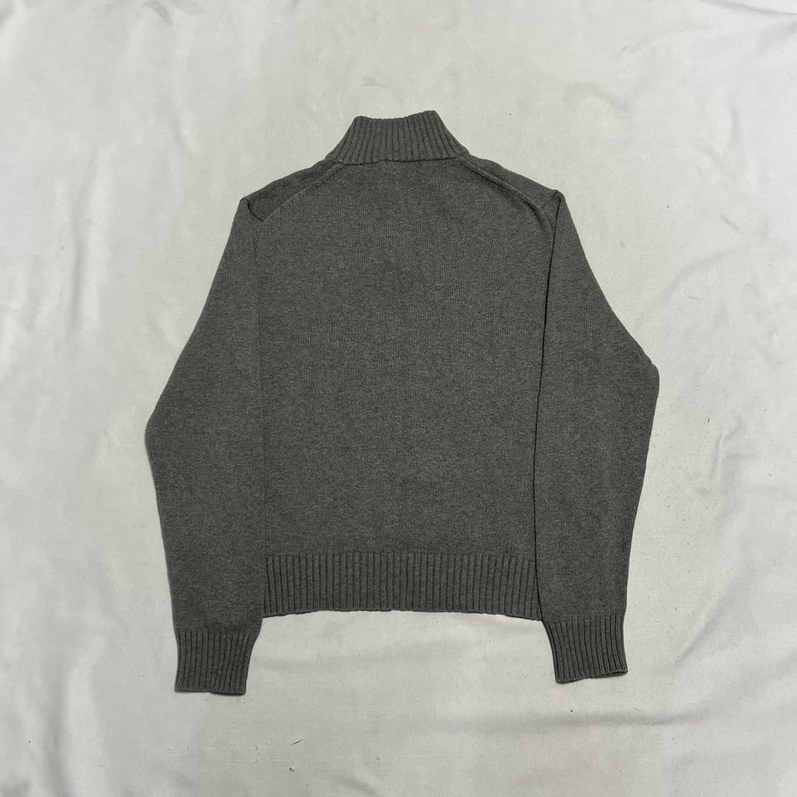 M 폴로랄프로렌 그린 포니 버튼 터틀넥 그레이 코튼 니트 상품이미지3