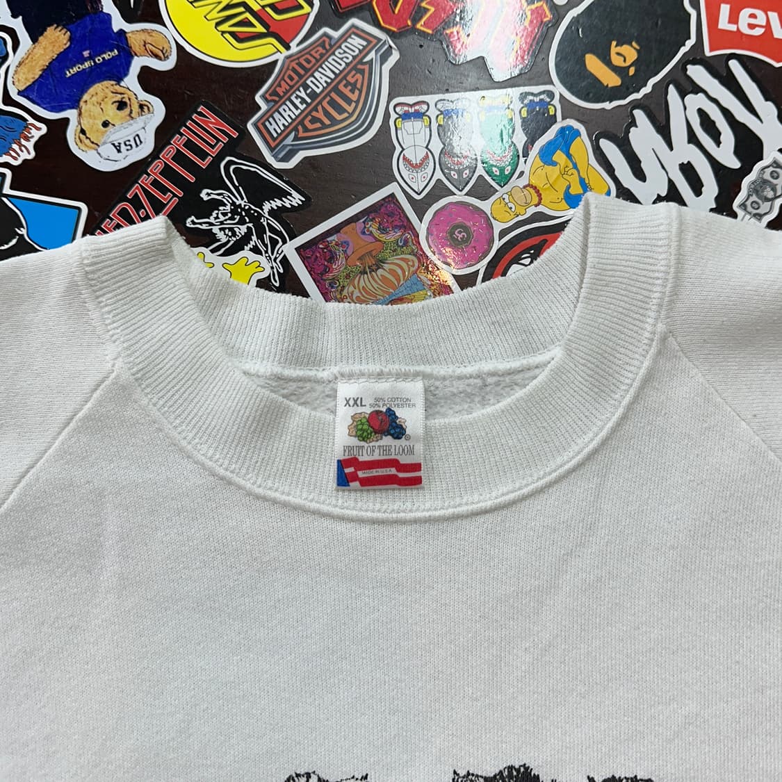 90s USA FOTL 투 독스 빈티지 스웻셔츠 XXL 상품이미지6