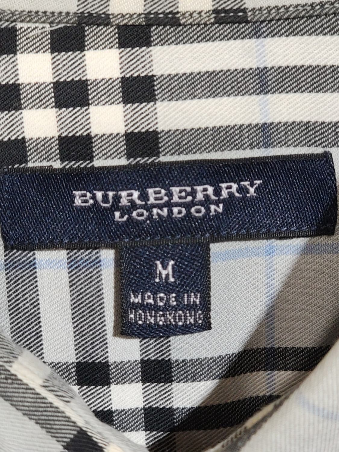 (L) 버버리 남방 체크 셔츠 포켓 캐주얼 매장판  상품이미지3