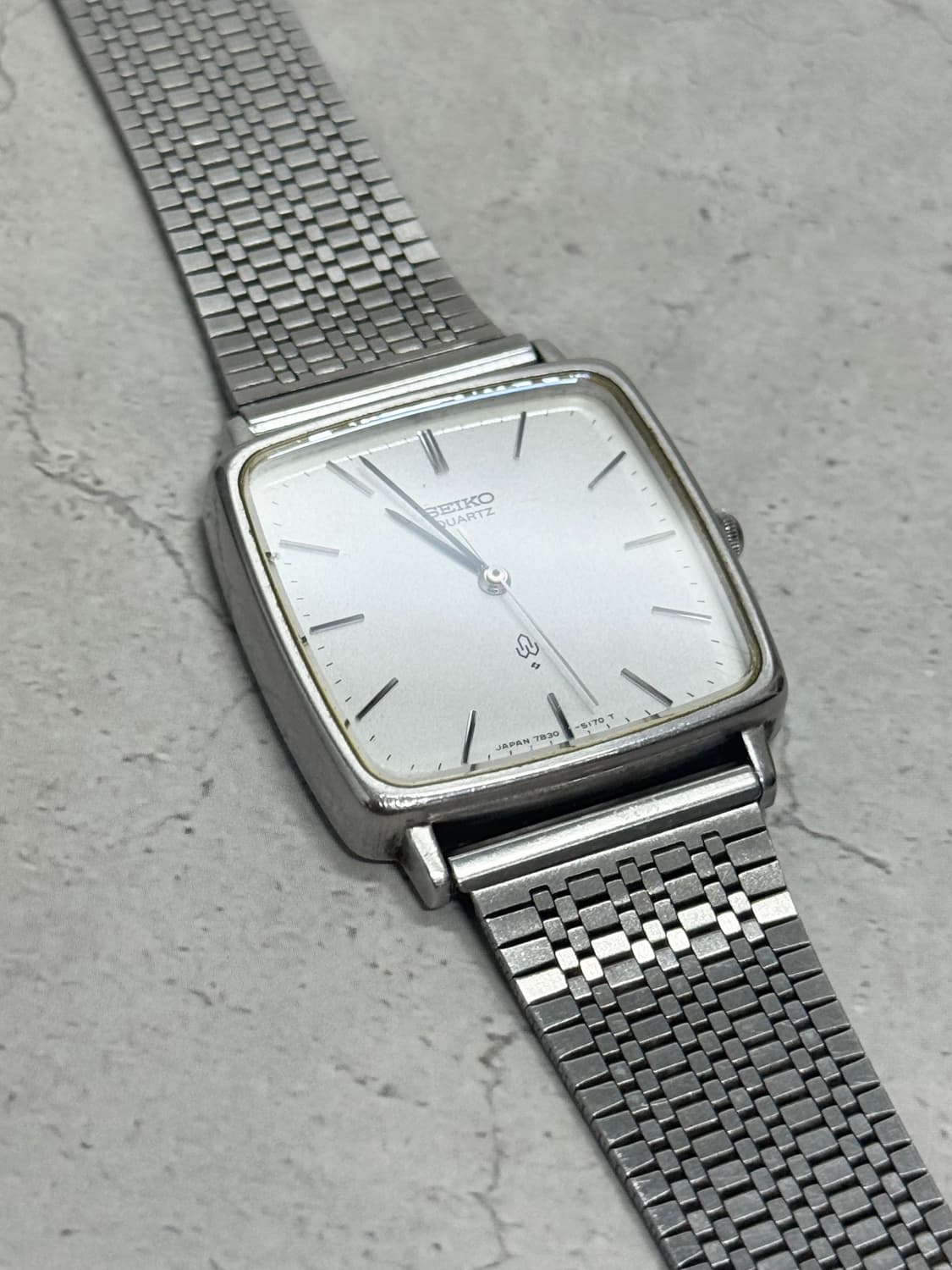 80s 빈티지 세이코 탱크 쿼츠 상품이미지4