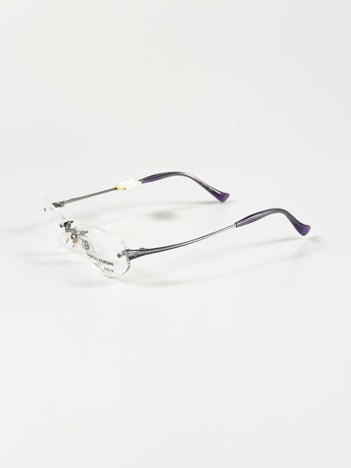 CHARLES JOURDAN 티타늄 무테 스퀘어 빈티지 안경 상품이미지3