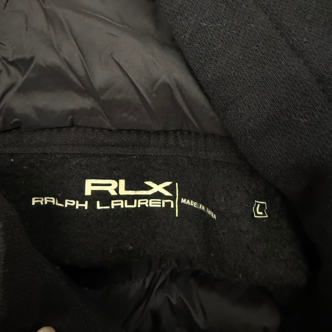 [정품/L] RLX 랄프로렌 블랙 패딩 후드티 b19 상품이미지5
