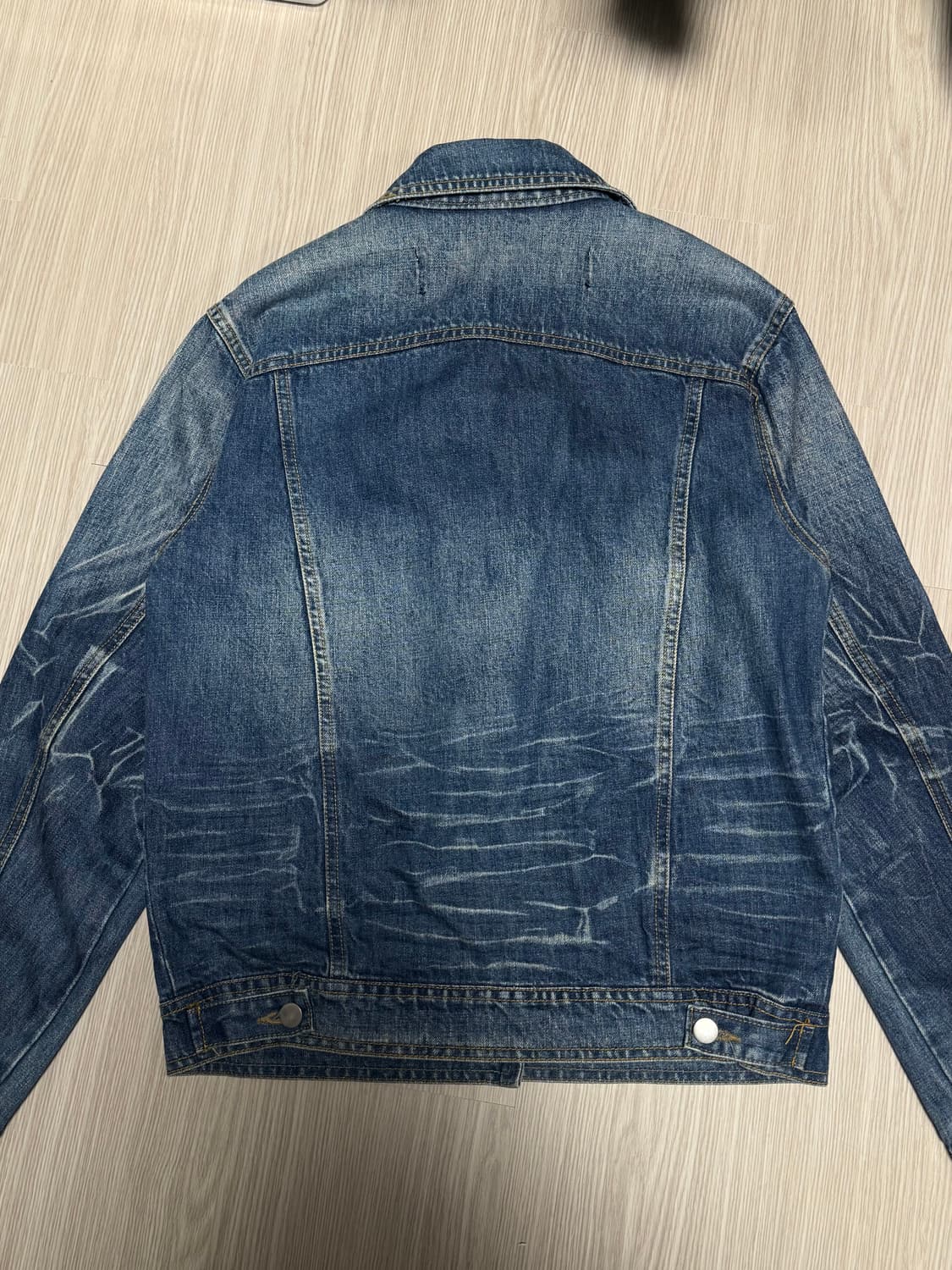 빈티지 워싱 데님 자켓 상품이미지3