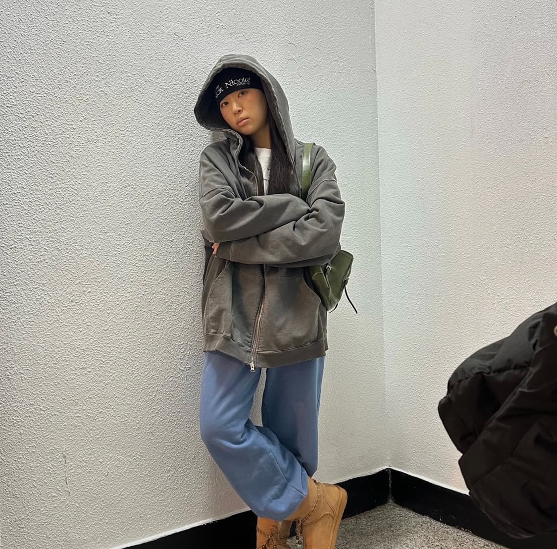 유니섹스 닉앤니콜 블랙 비니 상품이미지1