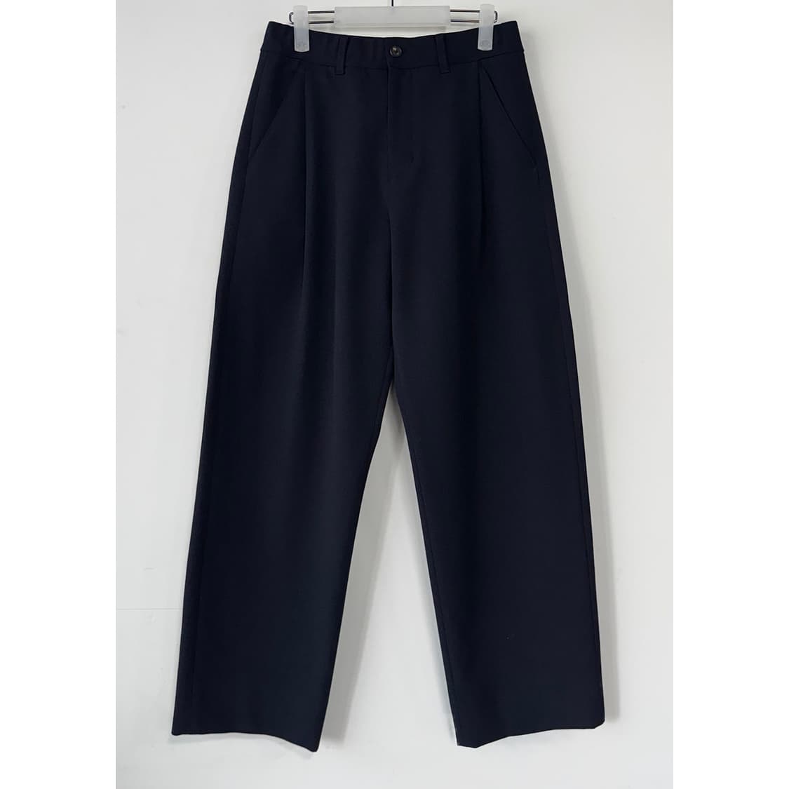 타임옴므 백 밴딩 핀턱 와이드 팬츠 상품이미지1