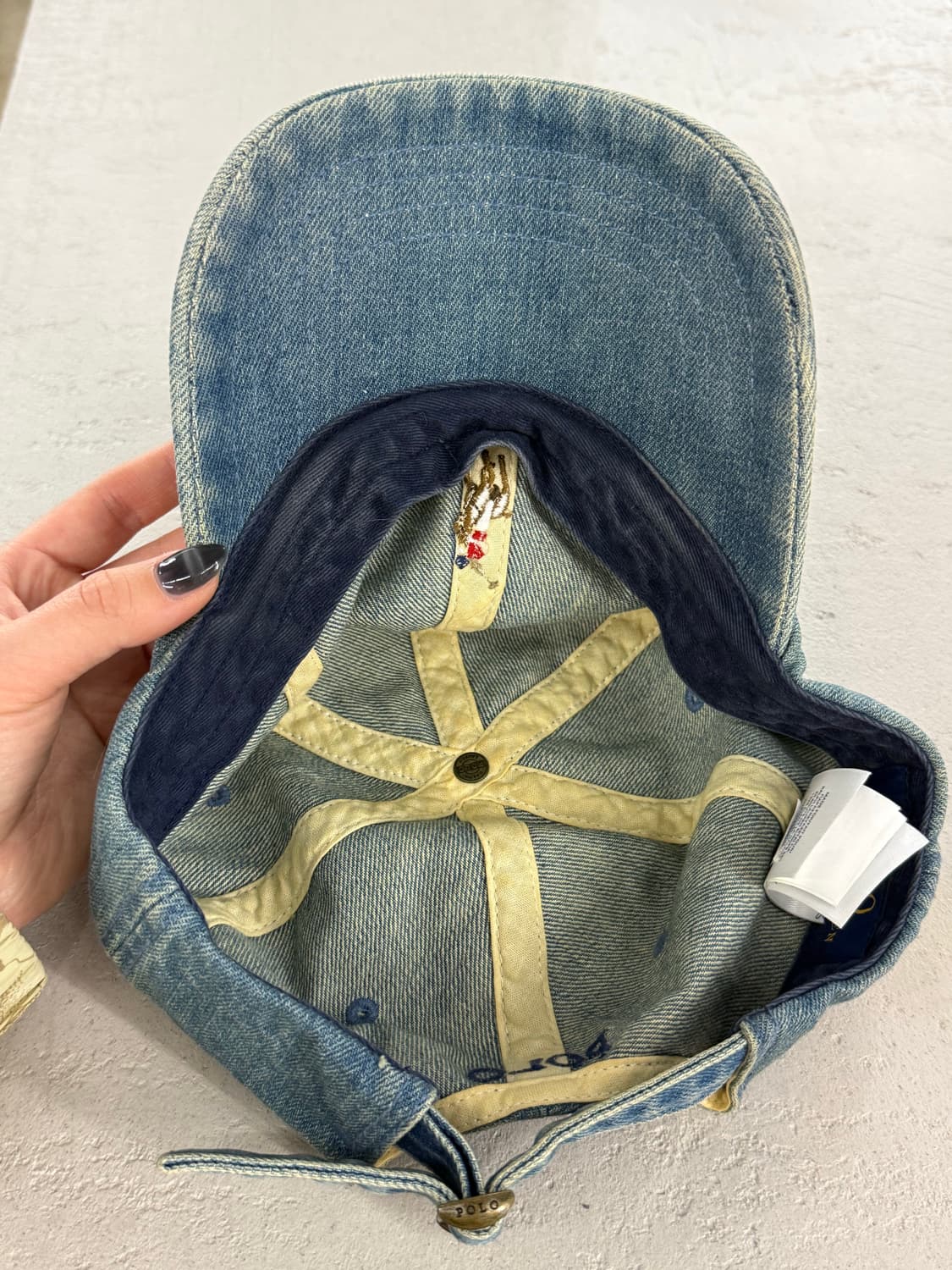 POLO 폴로 랄프로렌 데님 볼캡 모자 free 상품이미지3