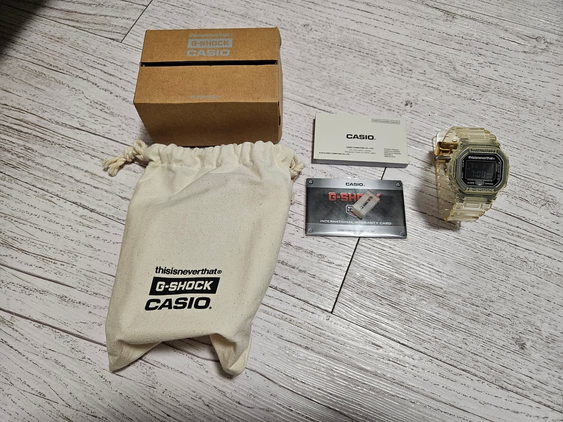 지샥x디스이즈네버댓 DW-5600TINT23-7DF 스켈레톤 상품이미지1