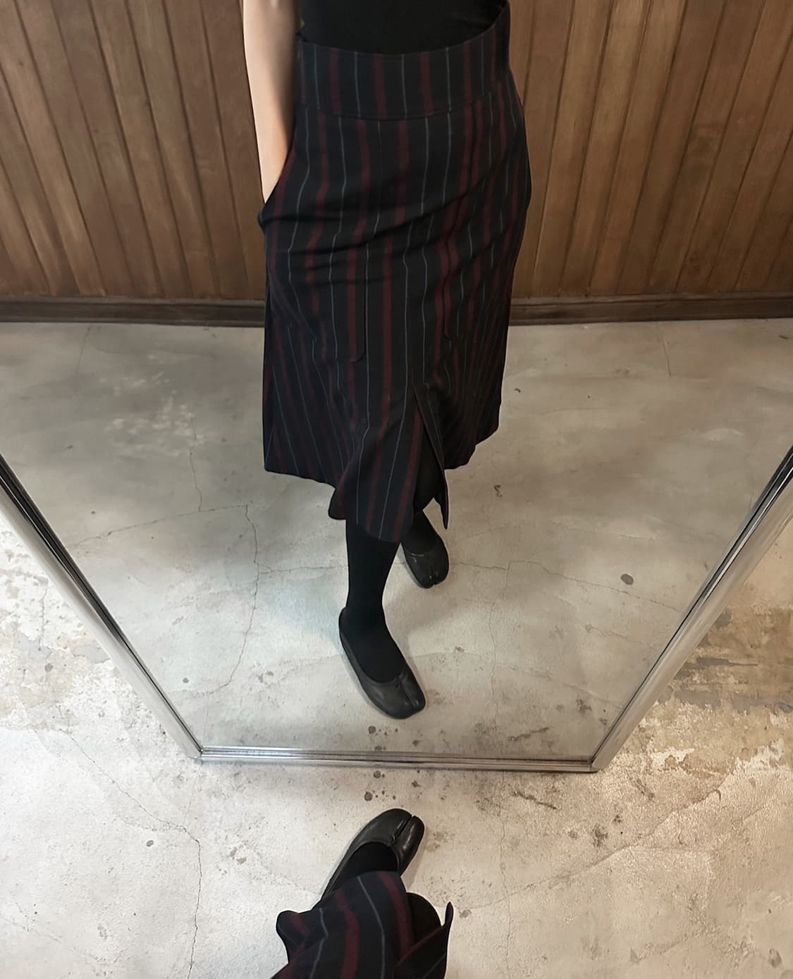 SEE BY CHLOE striped flare skirt 상품이미지2