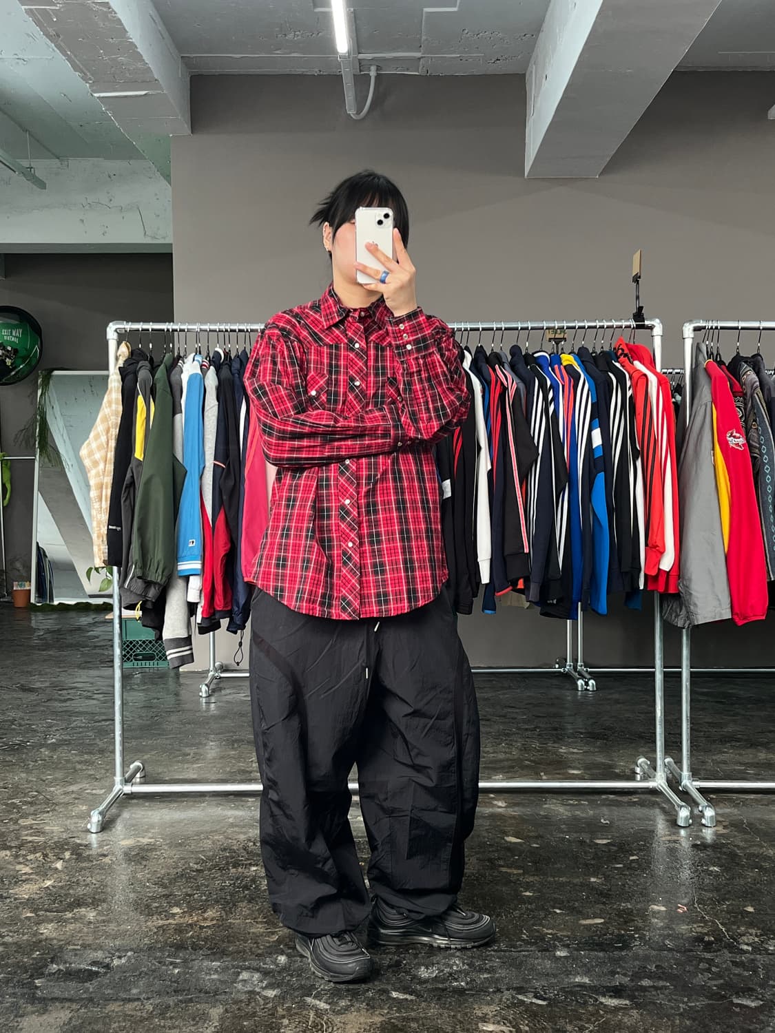 랭글러 웨스턴 체크 셔츠 상품이미지6