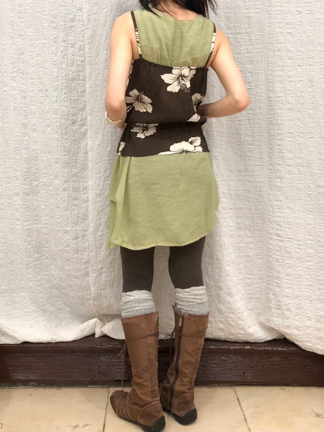 Soft green hippie blouse 상품이미지5