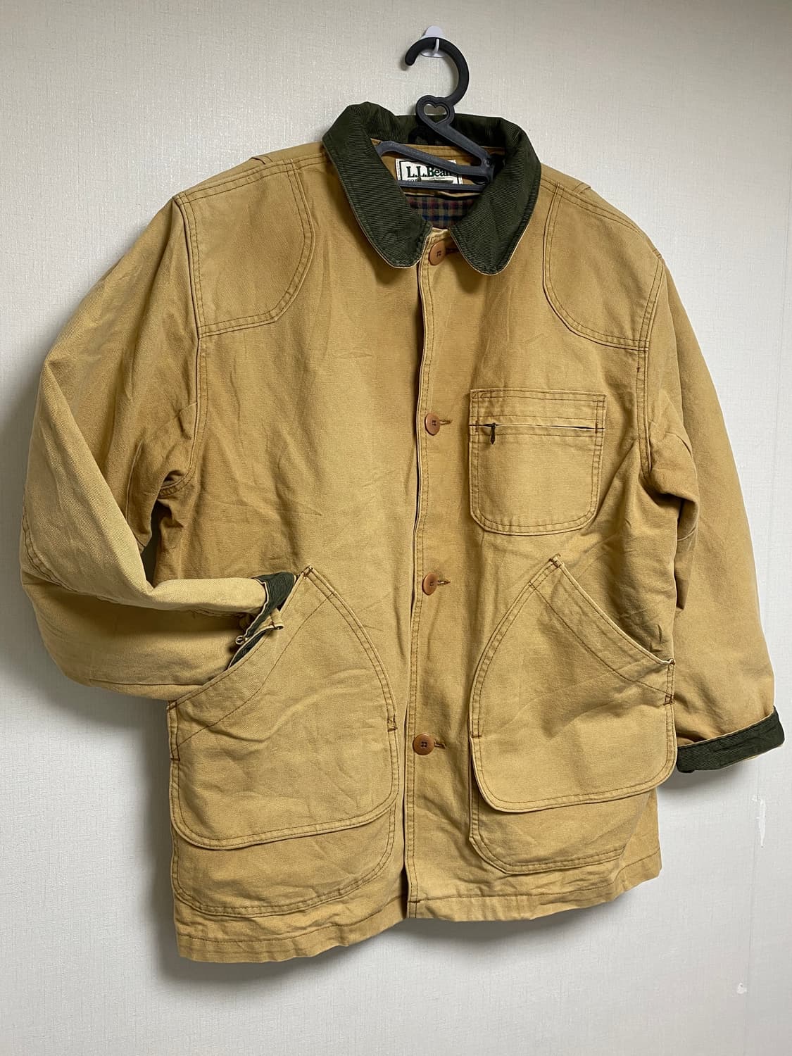 80s 엘엘빈 캔버스 라이너 헌팅 필드 초어자켓 브라운 M 상품이미지1