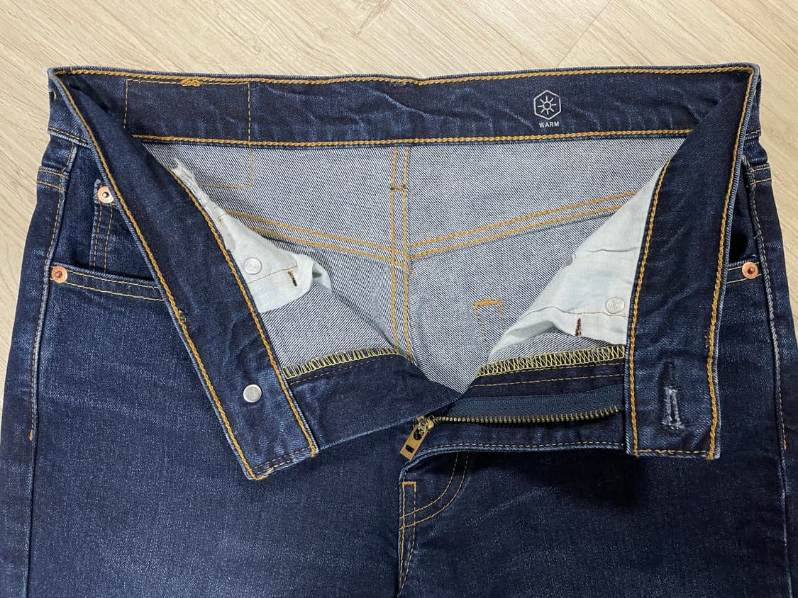 30) 리바이스 매장판 511 슬림핏 기모 진청 데님팬츠(LVC&폴로) 상품이미지5