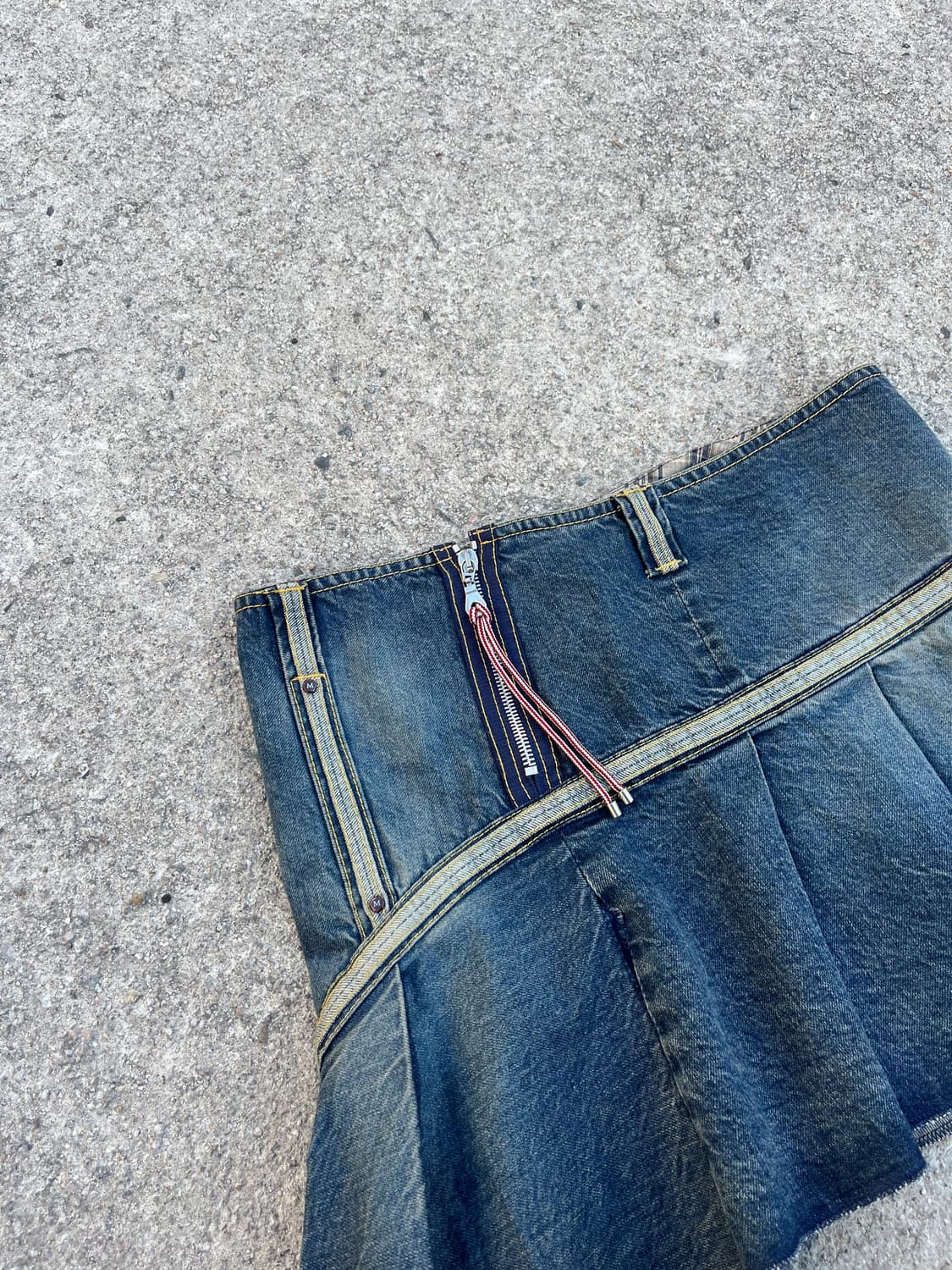 MOZZILLO (Made in Italy) 데님 스커트 상품이미지2