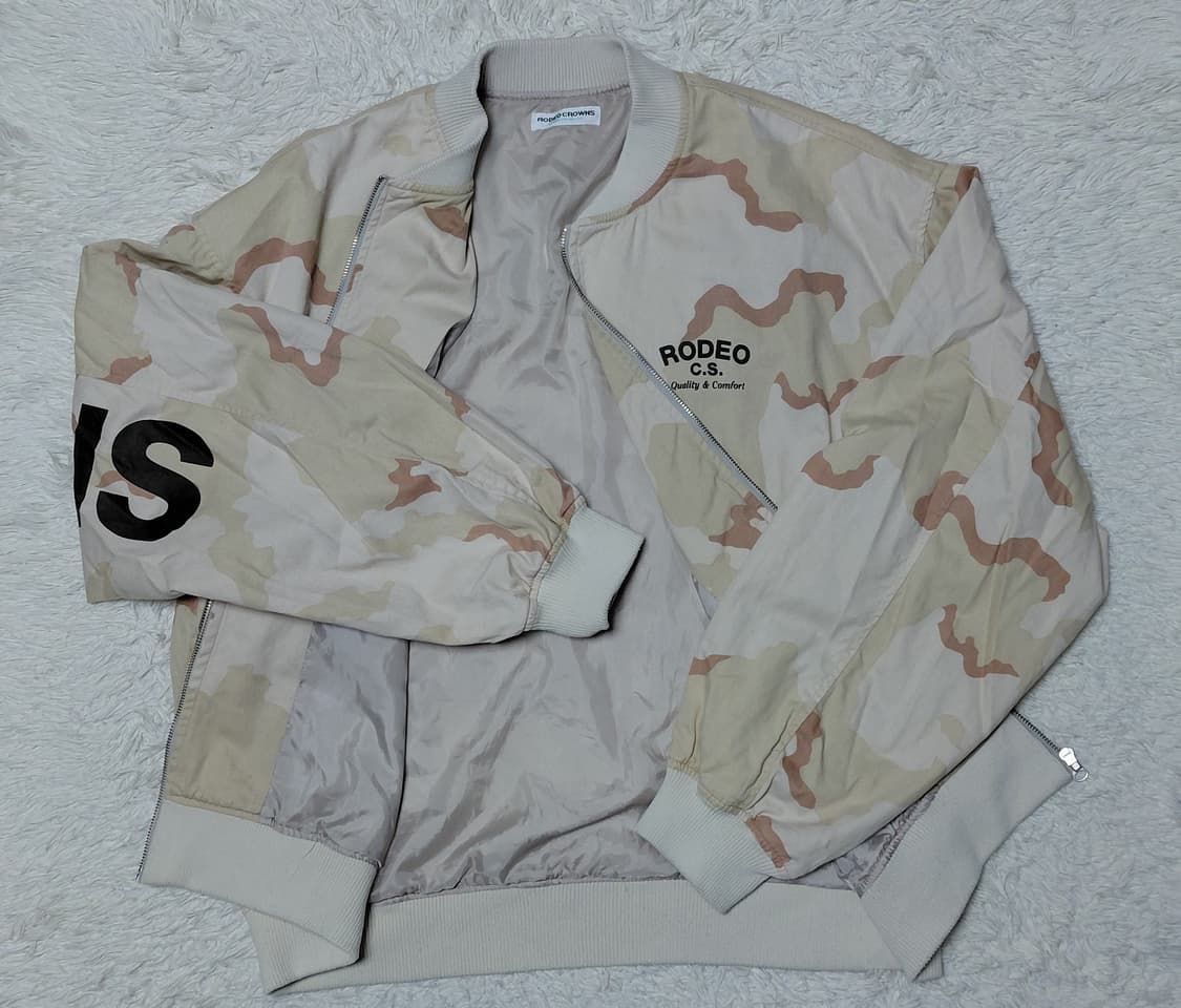 RODEO CROWNS 카모 봄버 자켓 L 상품이미지3