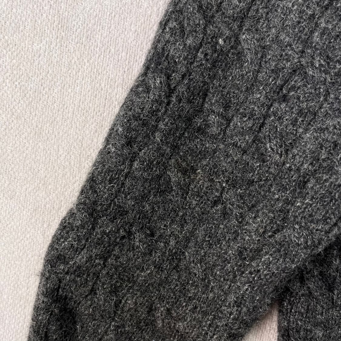 100 폴로랄프로렌 90s 램스울 그레이 가디건 상품이미지5