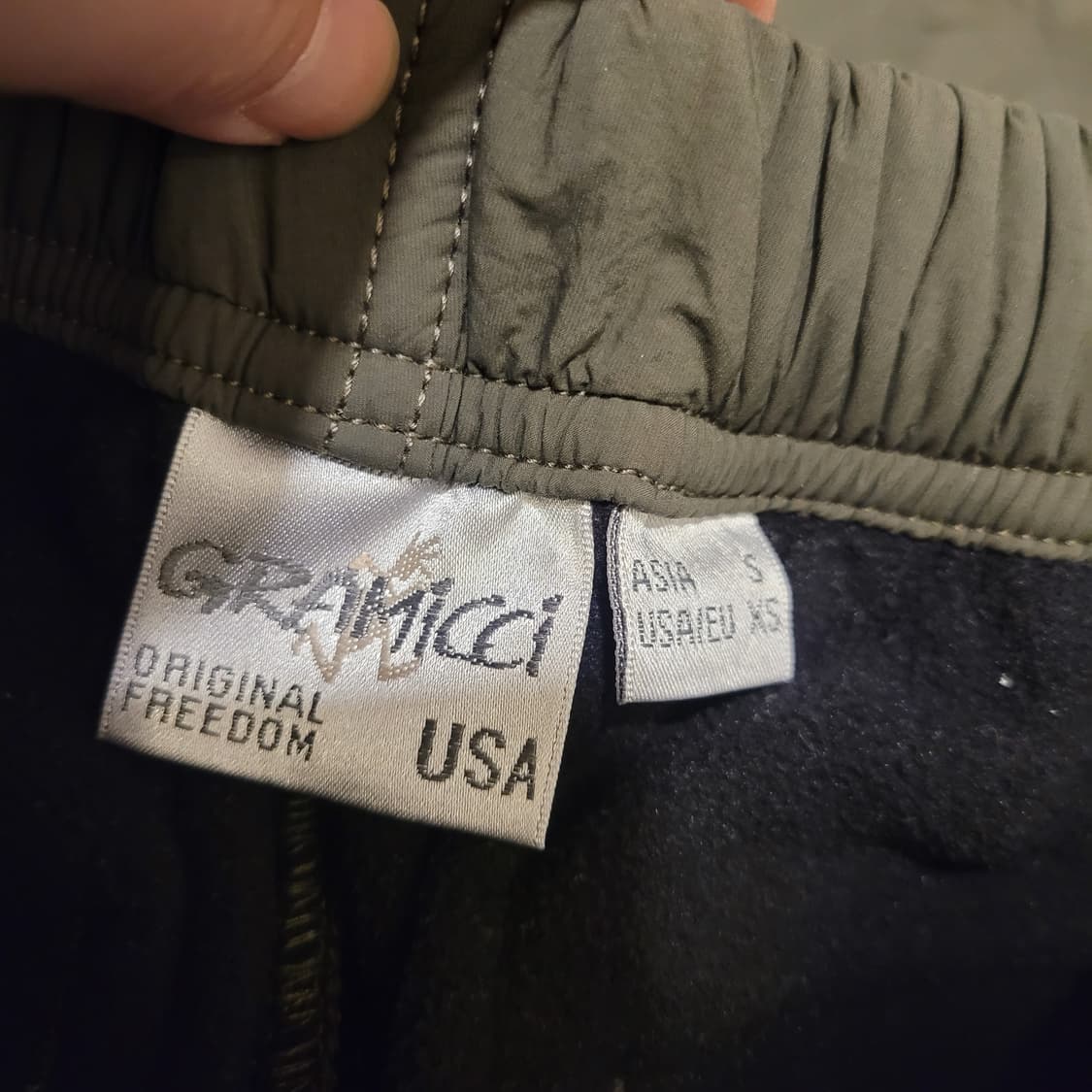 그라미치 카키 기모 팬츠 S 상품이미지6