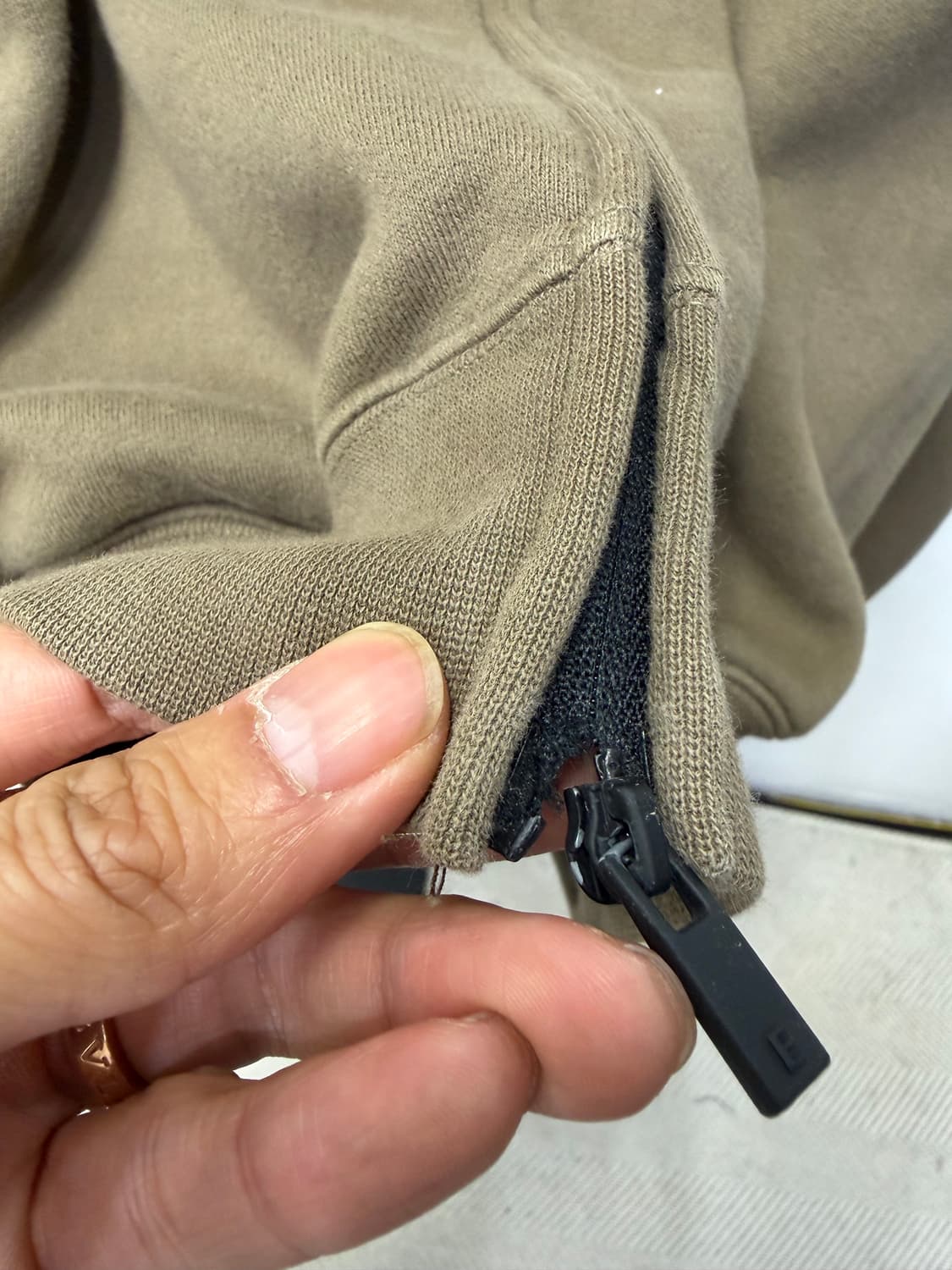 정품) 피어오브갓 에센셜 여성 오버핏 후드집업 S 상품이미지5